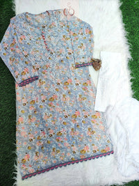 Kurashiya Daman Handcrafted Kurtis - chikankariofficial