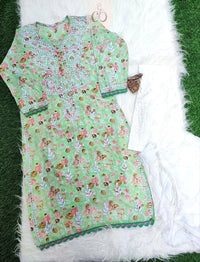 Kurashiya Daman Handcrafted Kurtis - chikankariofficial