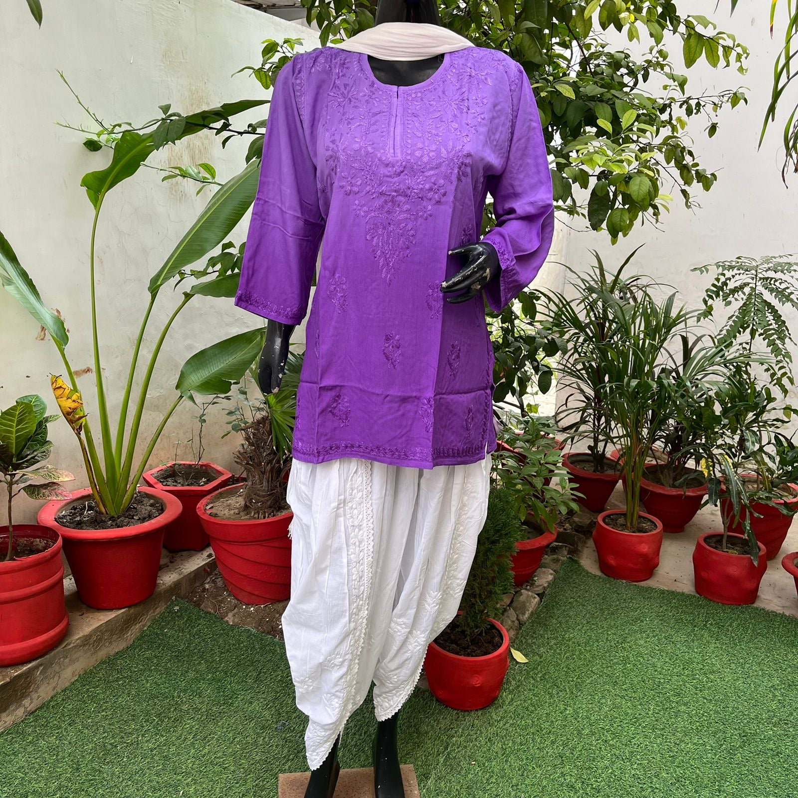 Latest Rayon Ombre Short Top - chikankariofficial