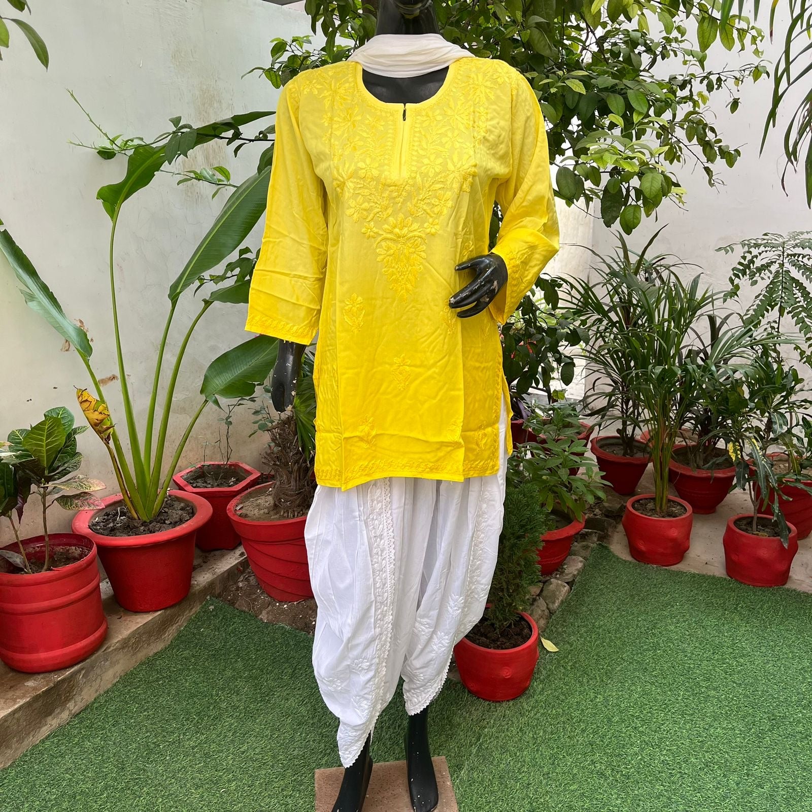 Latest Rayon Ombre Short Top - chikankariofficial