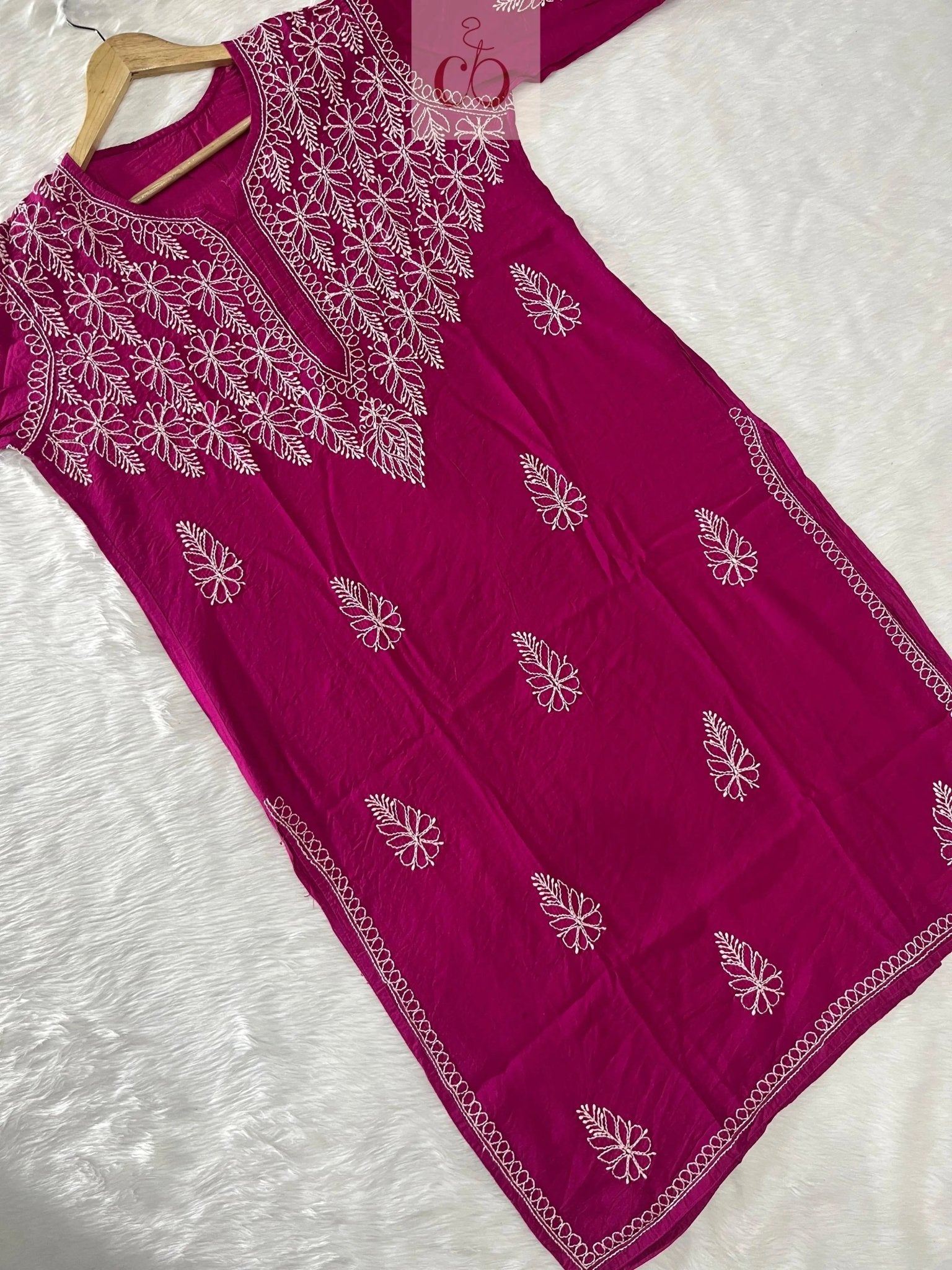 Light & Butter Soft Chikankari kurtis - chikankariofficial