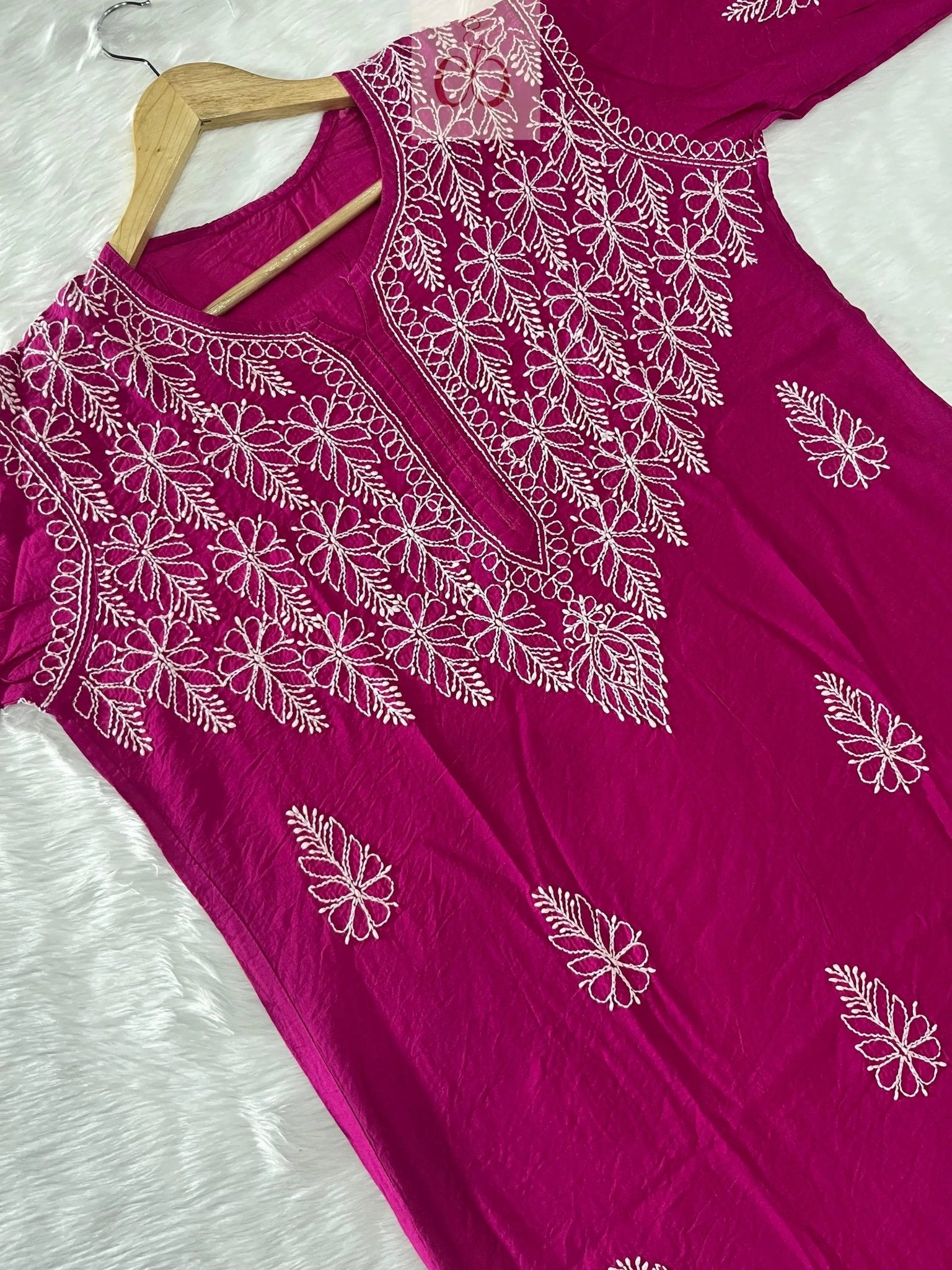 Light & Butter Soft Chikankari kurtis - chikankariofficial