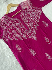 Light & Butter Soft Chikankari kurtis - chikankariofficial