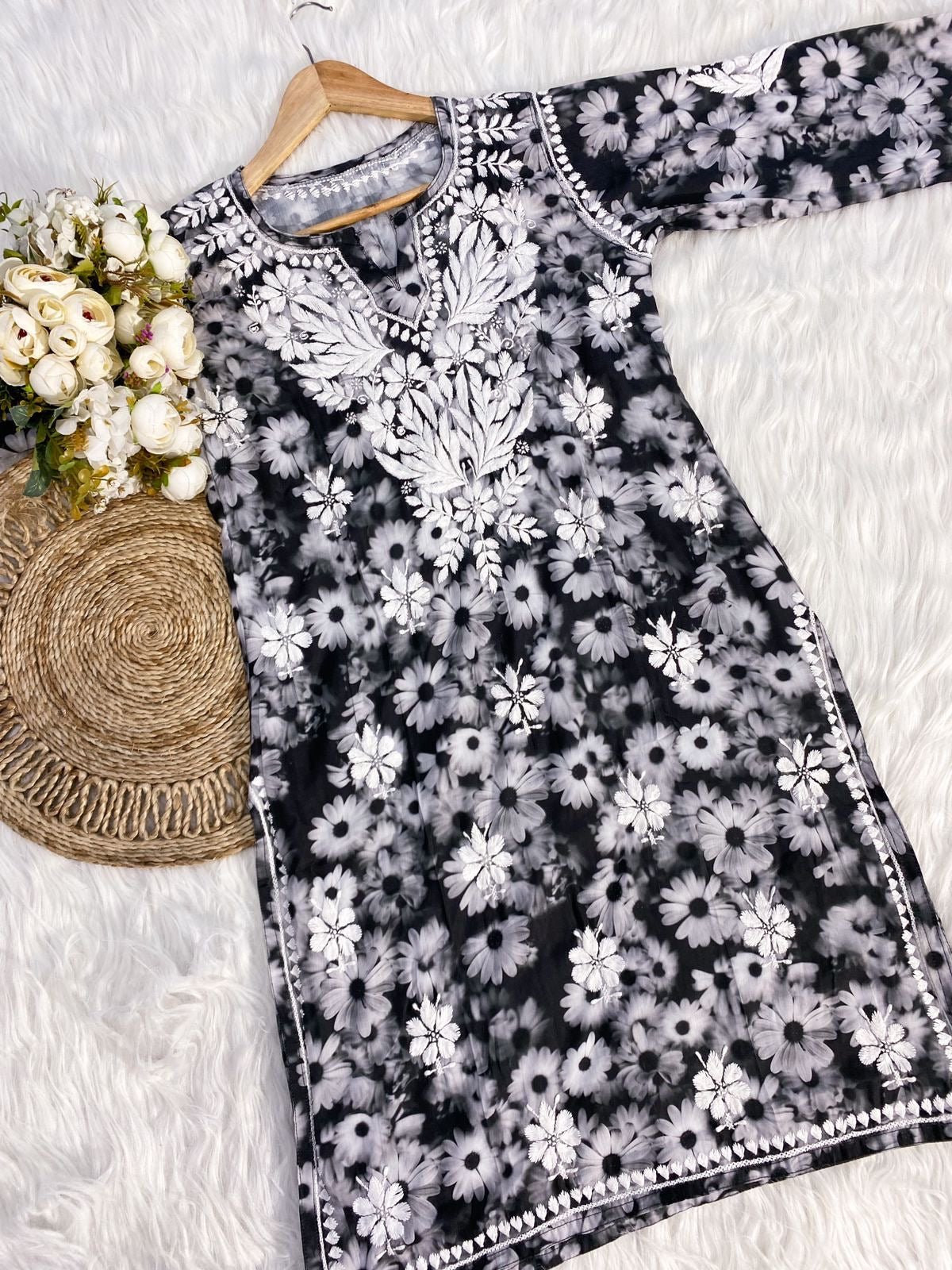 Limited Rayon co ord set - chikankariofficial