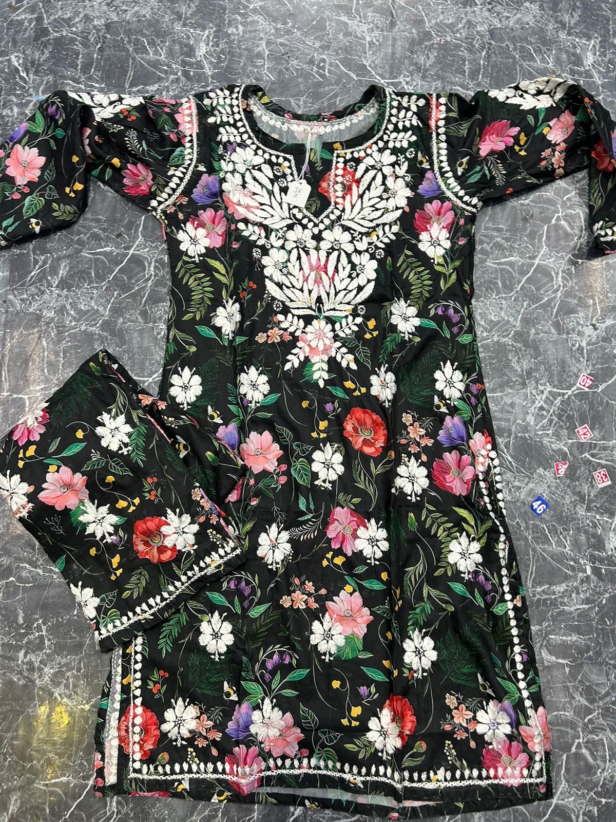 Limited Rayon co ord set - chikankariofficial