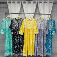 Long Adjustable Dori Gown - chikankariofficial