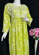 Long Adjustable Dori Gown - chikankariofficial