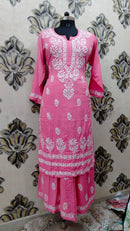 Long Chikankari Kurtis combo - Plus size - chikankariofficial