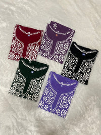 Lucknowi Chikankari Fine Handwork Short Top - chikankariofficial