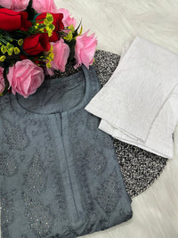 Lucknowi Chikankari Handwork Chanderi - chikankariofficial