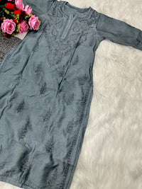 Lucknowi Chikankari Handwork Chanderi - chikankariofficial