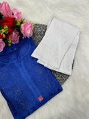 Lucknowi Chikankari Handwork Chanderi - chikankariofficial