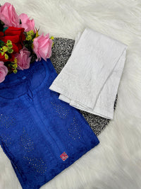 Lucknowi Chikankari Handwork Chanderi - chikankariofficial