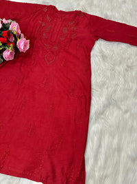 Lucknowi Chikankari Handwork Chanderi - chikankariofficial