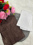 Lucknowi Chikankari Handwork Chanderi - chikankariofficial