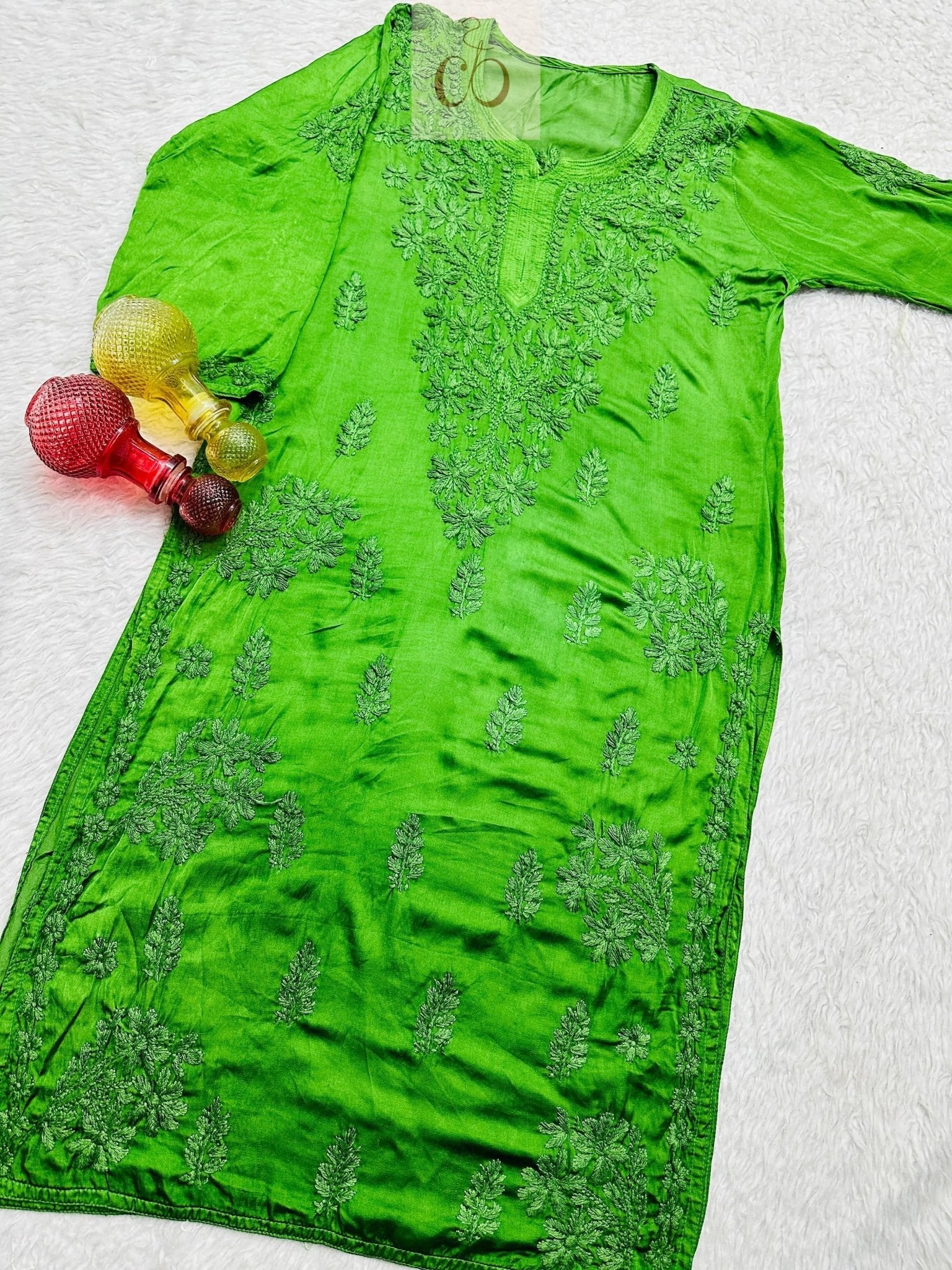 Lucknowi Chikankari Handworked Kurta - chikankariofficial