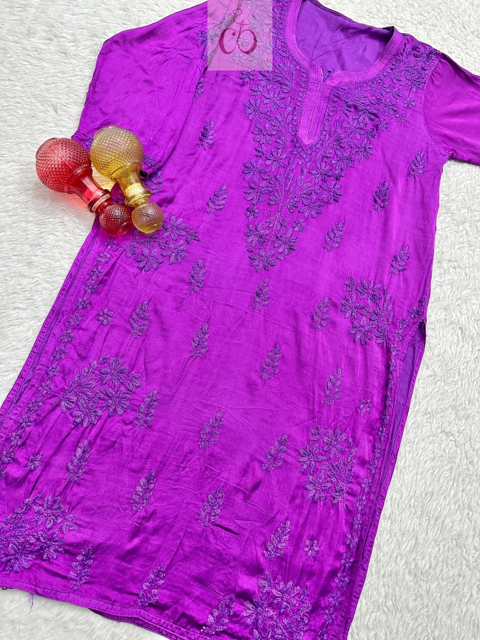 Lucknowi Chikankari Handworked Kurta - chikankariofficial