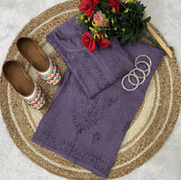 Lucknowi Ghass Patti Plazzo combo - chikankariofficial