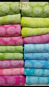 Lucknowi Heavy Georgette’ Skirt with Heavy Buta On pallu Saree - chikankariofficial