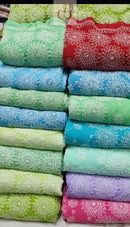 Lucknowi Heavy Georgette’ Skirt with Heavy Buta On pallu Saree - chikankariofficial