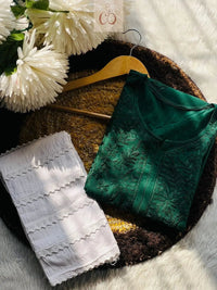 Luxe Rayon Adorned Kurti - chikankariofficial