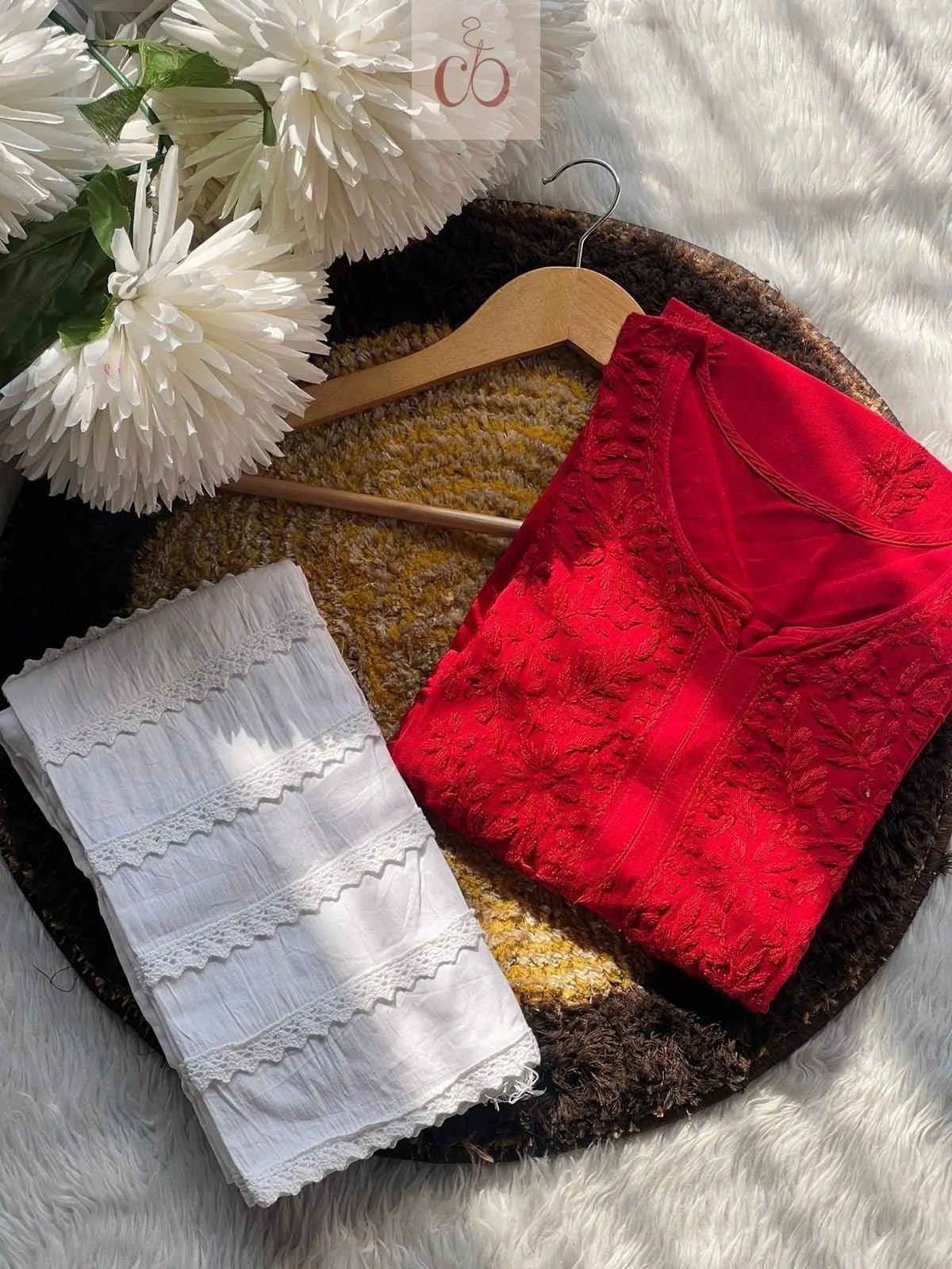 Luxe Rayon Adorned Kurti - chikankariofficial