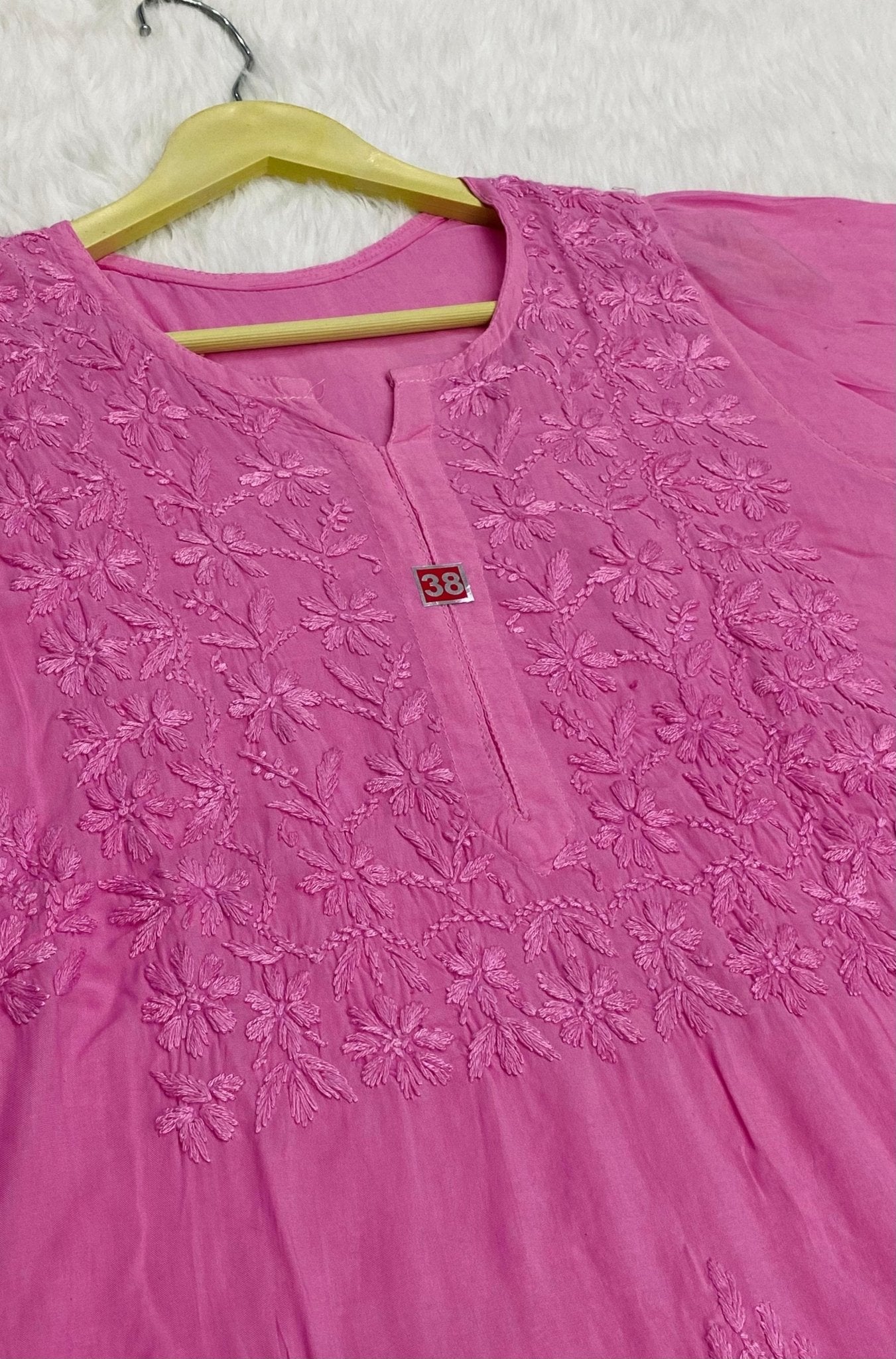 Modal cotton chikankari buta in fresh shades - chikankariofficial