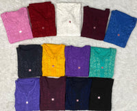 Modal cotton chikankari buta in fresh shades - chikankariofficial