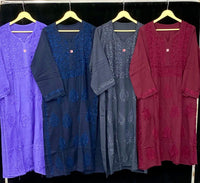 Modal cotton chikankari buta in fresh shades - chikankariofficial