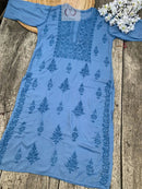 Modal Cotton Dyed Kurtis - chikankariofficial