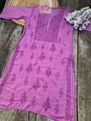 Modal Cotton Dyed Kurtis - chikankariofficial