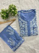 Modal Cotton New concept Chikan Combo. - chikankariofficial