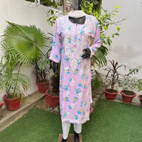 Modal Digital Print kurta - chikankariofficial