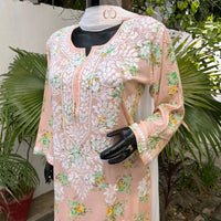Modal Digital Print kurta - chikankariofficial