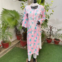Modal Digital Print kurta - chikankariofficial