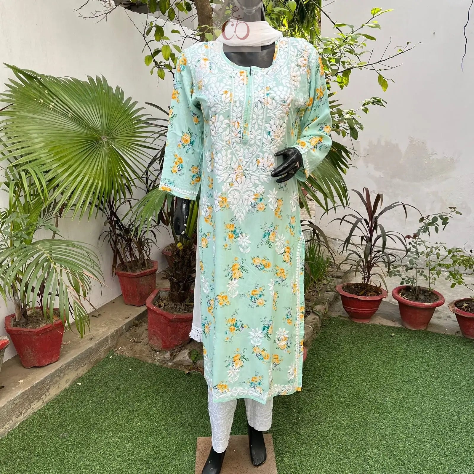 Modal Digital Print kurta - chikankariofficial