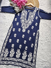 Modal Luxuries Daman Chikan Kurtis - chikankariofficial