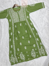 Modal Nyra Cut Gown - chikankariofficial