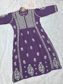 Modal Nyra Cut Gown - chikankariofficial