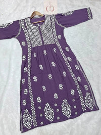 Modal Nyra Cut Gown - chikankariofficial