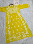 Modal Nyra Cut Gown - chikankariofficial