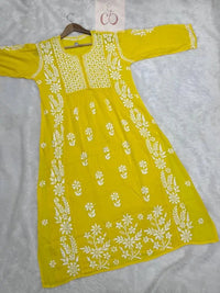 Modal Nyra Cut Gown - chikankariofficial