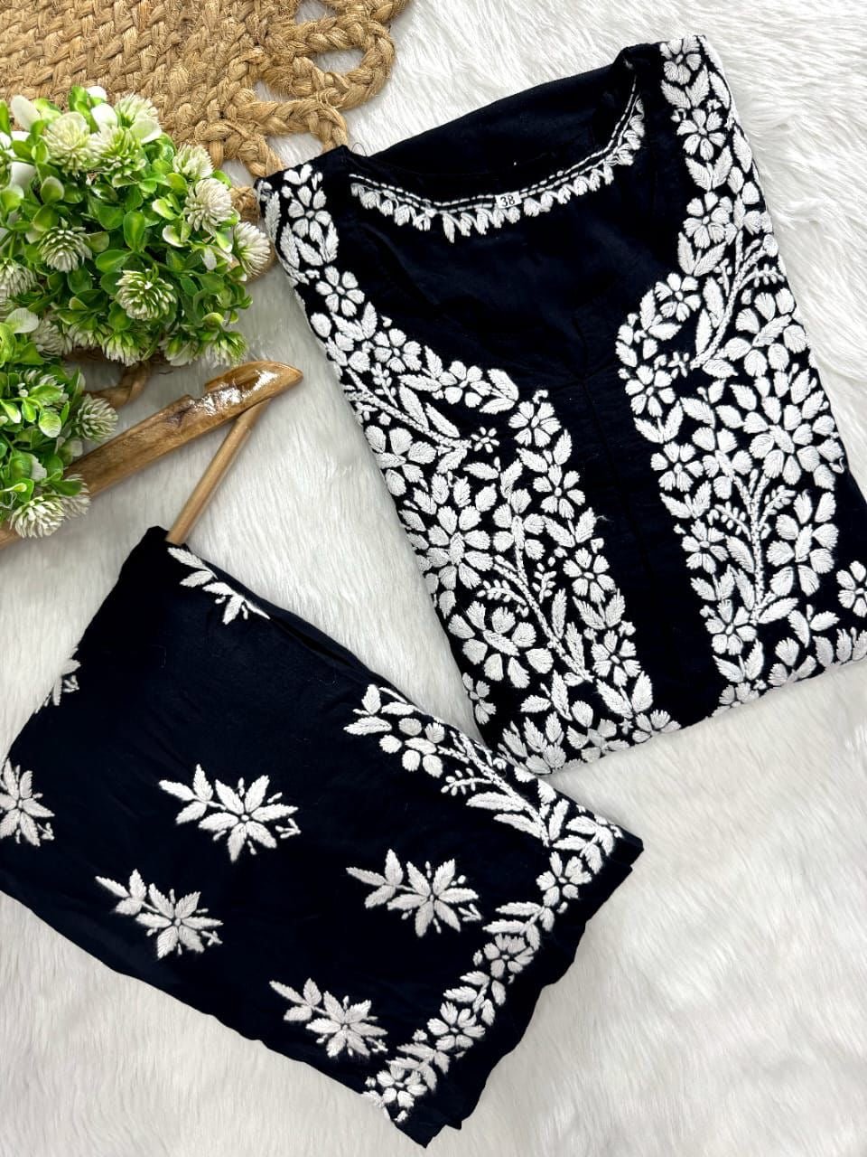 Modal plazzo Combo - chikankariofficial