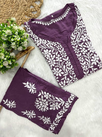 Modal plazzo Combo - chikankariofficial