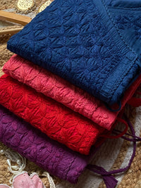 Mul Cotton Dyed Straight Angrakha with Dori - chikankariofficial