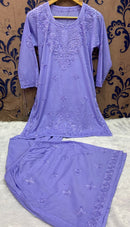 Mul Cotton Heavy Gharara set - chikankariofficial