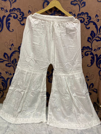 Mul Cotton Heavy Gharara set - chikankariofficial