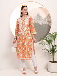 Mul Handwork Kurtis - chikankariofficial
