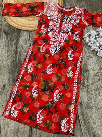 Mul Mul printed Kurta - chikankariofficial
