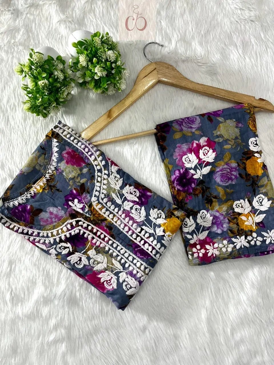 Mul new Concept Kurti Plazzo Combo.. - chikankariofficial